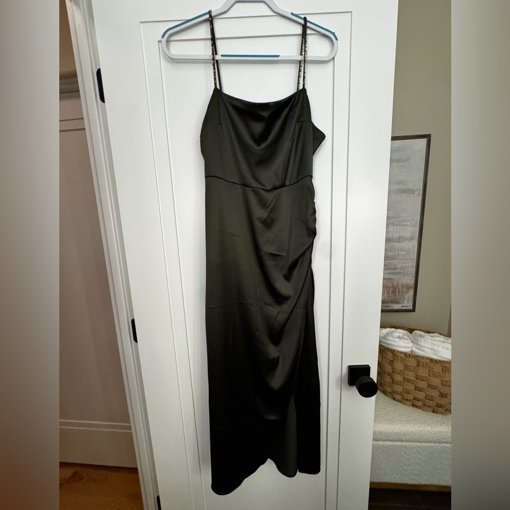 Zara Strapless green  Dress